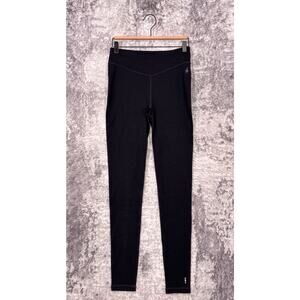 New SmartWool Base Layer Small Womens Black Merino Wool Thermal Bottom Pants